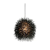 Varaluz Urchin 6" Uber Mini Pendant Black