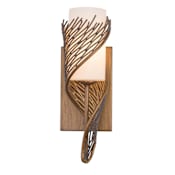Varaluz Flow 13" Tall Wall Sconce with Shade Hammered Ore