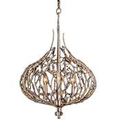 Varaluz Bask 3 Light 18" Wide Crystal Pendant Gold Dust