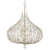 Varaluz Bask 9 Light 32" Wide Crystal Abstract Chandelier Gold Dust