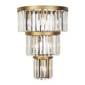 Varaluz Social Club 6 Light 22" Tall LED Wall Sconce Havana Gold