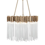 Varaluz Matrix 6 Light 19" Wide Multi Light Pendant Havana Gold