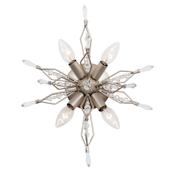 Varaluz Orbital 16" Crystal Sputnik Wall Sconce Gold Dust