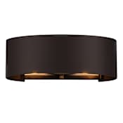 Varaluz Cannery 6" Tall Bathroom Sconce Dark Bronze / French Gold