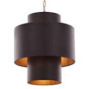 Varaluz Cannery 4 Light 18" Wide Pendant Dark Bronze / French Gold