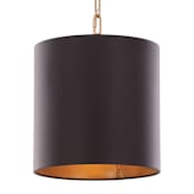 Varaluz Cannery 10" Wide Mini Pendant Dark Bronze / French Gold