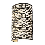Varaluz Kato 2 Light 16" Tall Wall Sconce Carbon Black