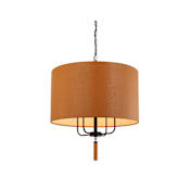 Varaluz Secret Agent 4 Light 24" Wide Drum Chandelier Black