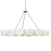 Varaluz Cosmos 9 Light 48" Wide Ring Chandelier Havana Gold