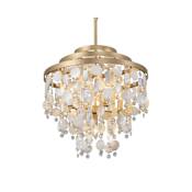 Varaluz Kalani 5 Light 21" Wide LED Waterfall Chandelier French Gold