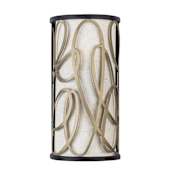 Varaluz Scribble 2 Light 16" Tall Wall Sconce Matte Black / Artifact / Taupe