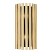 Varaluz Suratto 2 Light 16" Tall Wall Sconce Matte Black / Honey Blonde