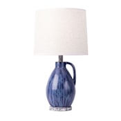 Varaluz Avesta 22" Tall Buffet Table Lamp Apothecary Gray / Blue Lustro
