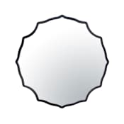 Varaluz Not Baroque en 30" Diameter Specialty Bathroom Mirror Black