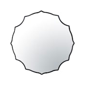 Varaluz Not Baroque en 47" Diameter Specialty Bathroom Mirror Black