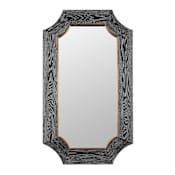 Varaluz Farra 26" Wide X 44" High Specialty Flat Wood Framed Accent Mirror Black