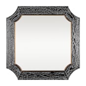 Varaluz Farra 36" Specialty Flat Wood Framed Accent Mirror Black