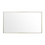 Varaluz Kye 40" W x 22" H Rectangular Metal Framed Accent Mirror Gold