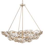 Varaluz Ethereal Rose 8 Light 33" Wide Abstract Chandelier Havana Gold Ombre