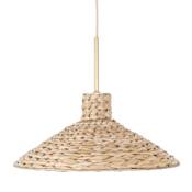 Varaluz Hilton Head 18" Wide Pendant French Gold / Natural Seagrass