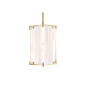 Varaluz Mingle 18" Wide LED Pendant Satin Brass