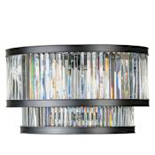 Varaluz Double Take 2 Light 12" Tall LED Wall Sconce Black