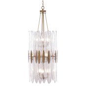 Varaluz Aurora 9 Light 18" Wide Pendant Havana Gold