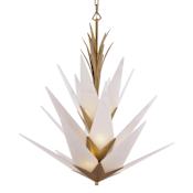 Varaluz Mojave 9 Light 28" Wide Abstract Pendant Havana Gold