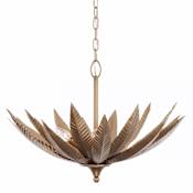 Varaluz Zanara 3 Light 19" Wide Pendant Brass Kisser