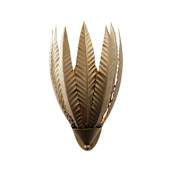 Varaluz Zanara 12" Tall Bathroom Sconce Brass Kisser