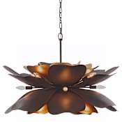 Varaluz Botanic Panic 13 Light 28" Wide Abstract Chandelier Dark Bronze / French Gold