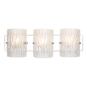 Varaluz Brilliance 23" Bathroom Light with Handmade Murano Style Glass Chrome