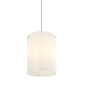 Varaluz Swirled 3 Light 12" Wide Pendant Chrome / French Feather