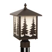 Vaxcel Lighting Yosemite 1 Light Outdoor Post Light Burnished Bronze