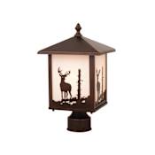 Vaxcel Lighting Bryce 1 Light Outdoor Post Light Burnished Bronze