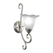 Vaxcel Lighting Bella 1 Light Bathroom Sconce - 6.63 Inches Wide Brushed Nickel
