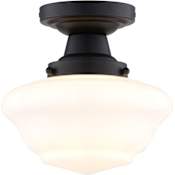Vaxcel Lighting 9" Wide Semi-Flush Ceiling Fixture Matte Black