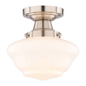 Vaxcel Lighting Eastgate 9" Wide LED Semi-Flush Ceiling Fixture Satin Nickel