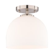 Vaxcel Lighting Shelby 9" Wide LED Semi-Flush Ceiling Fixture Satin Nickel
