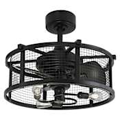 Vaxcel Lighting Humboldt 21" 3 Blade Indoor Ceiling Fan with Remote Control Black