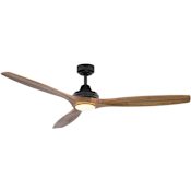 Vaxcel Lighting Niles 3 Blade Indoor LED Ceiling Fan Black / Dark Elm