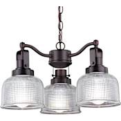 Vaxcel Lighting Roland 3 Light 17" Wide Chandelier Oil Rubbed Bronze