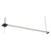 Vaxcel Lighting Mercer 46" Wide Linkable LED Shop Light Silver / Black