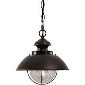 Vaxcel Lighting Harwich 1 Light Outdoor Pendant Burnished Bronze