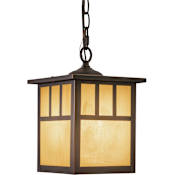 Vaxcel Lighting Mission 7" Wide Outdoor Mini Pendant Burnished Bronze