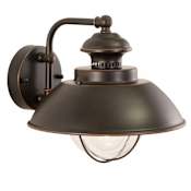 Vaxcel Lighting Harwich 1 Light Outdoor Wall Sconce - 10 Inches Wide Burnished Bronze