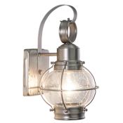 Vaxcel Lighting Chatham 1 Light Outdoor Wall Sconce - 7 Inches Wide Brushed Nickel