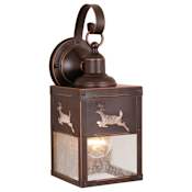 Vaxcel Lighting Bryce 1 Light Outdoor Wall Sconce - 6 Inches Wide Burnished Bronze