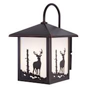 Vaxcel Lighting Bryce 1 Light Outdoor Wall Sconce - 8 Inches Wide Burnished Bronze