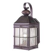 Vaxcel Lighting Revere 1 Light Outdoor Wall Sconce - 8 Inches Wide Royal Bronze